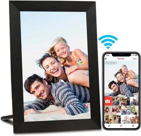 img 4 attached to 🖼️ AEEZO WiFi Digital Picture Frame: Transform Memories with Smart Cloud Sharing, IPS Touch Screen, and 16GB Storage