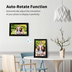 img 2 attached to 🖼️ AEEZO WiFi Digital Picture Frame: Transform Memories with Smart Cloud Sharing, IPS Touch Screen, and 16GB Storage