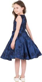 img 1 attached to 👗 Vintage Floral Purple Girls' Dresses - BlackButterfly Audrey Clothing