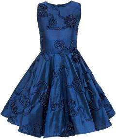 img 4 attached to 👗 Vintage Floral Purple Girls' Dresses - BlackButterfly Audrey Clothing