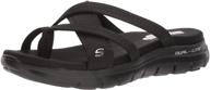 👟 skechers flex appeal 2.0-start up sport sandal for unisex adults logo