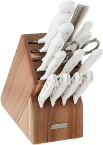 img 4 attached to 🔪 Набор ножей Wusthof Gourmet: 16 штук, белый - высокое качество лезвий и удобство