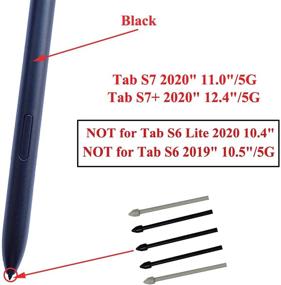 img 1 attached to 🖊️ Ubrokeifixit Tab S7,Tab S7 Plus Touch Pen Replacement for Samsung Galaxy Tab S7 11&quot;,Tab S7 Plus 12.4&quot; - Non-Bluetooth Stylus Pen with Tips/Nibs (S7&amp;S7+/Black)