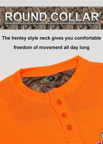 img 1 attached to 🌿 Mossy Oak Henley Sleeve Thermal Men's Shirt: Stay Warm and Stylish!