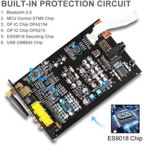 img 1 attached to 🎧 FX AUDIO DAC-X6MKII: Высокопроизводительный 192 кГц ЦАП-конвертер с Bluetooth 5.0 приемником и наушниковым усилителем (черный)