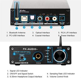 img 3 attached to 🎧 FX AUDIO DAC-X6MKII: Высокопроизводительный 192 кГц ЦАП-конвертер с Bluetooth 5.0 приемником и наушниковым усилителем (черный)