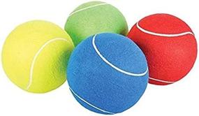 img 3 attached to 🎾 Rhode Island Novelty 8 Inch Jumbo Tennis Balls: Set of 4 with Surprise Colors!