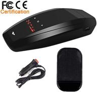 🚗 car radar detector with 360° detection, city/highway mode, sound alert and speed alarm system – fcc approved, bright led display logo