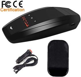 img 4 attached to 🚗 Car Radar Detector with 360° Detection, City/Highway Mode, Sound Alert and Speed Alarm System – FCC Approved, Bright LED Display