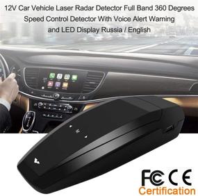 img 3 attached to 🚗 Car Radar Detector with 360° Detection, City/Highway Mode, Sound Alert and Speed Alarm System – FCC Approved, Bright LED Display