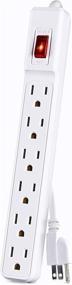 img 2 attached to CyberPower GS60304: 6-Outlets Power Strip 💡 with 3-Foot Cord in Elegant White Finish