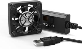 img 4 attached to 💨 ELUTENG 40mm USB Fan: Powerful 3-Speed Control Ventilator for VR, PS, Xbox, PC Cabinet Cooling