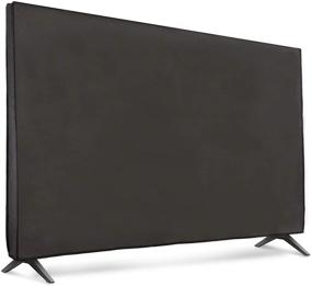 img 4 attached to 📺 Dark Grey Fabric Dust Cover for 75" Flat Screen TV - Kwmobile TV Display Protector