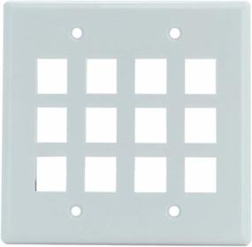 img 4 attached to 🔌 Streamline your Connectivity with Legrand - On-Q WP3212WH 2Gang, 12Port Wall Plate in White