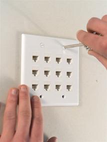 img 1 attached to 🔌 Streamline your Connectivity with Legrand - On-Q WP3212WH 2Gang, 12Port Wall Plate in White