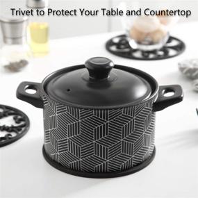 img 2 attached to 🔥 Premium Silicone Trivet Mat: Heat-Resistant Solution for Countertops