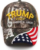 🧢 donald trump 2024 hat - keep america great maga cap, camo usa embroidered baseball cap with adjustable fit logo