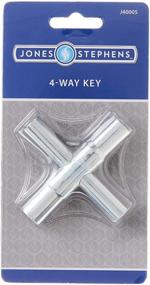 img 2 attached to 🔑 Jones Stephens J40-005 4 Way Key: Sturdy Plated Steel Tool for Versatile Applications