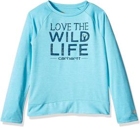 img 1 attached to Carhartt Girls Long Sleeve Force Girls' Clothing