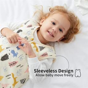 img 2 attached to Duomiaomiao Baby Sleep Sack with Feet: 100% Cotton, 2.5 Tog, Toddler Sleeping Bag with Legs