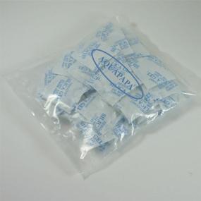 img 1 attached to 📦 AQUAPAPA 3g Pack of 100 Silica Gel Desiccant Packets Odorless Moisture-Absorbing Drying Bags - USA Shipment