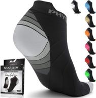 🏃 men's & women's running socks - ankle compression low cut socks with enhanced arch support logo