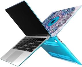 img 1 attached to 👩 CiSoo Laptop Hard Shell Case + Accessories for MacBook Pro 13 Inch 2020 (Model A2338 M1/A2251/A2289) – Mandala Design, Keyboard Cover, Protective Bag, Laptop Sleeve - Compatible with MacBook Pro 13 with Touch Bar and Touch ID