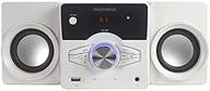 🎵 magnavox mm442-wh 3-piece cd shelf system with bluetooth, fm stereo radio, remote control - white, blue lights, led display, aux port compatible logo