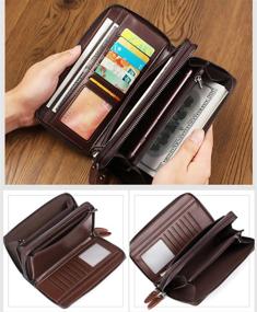 img 1 attached to 💼 Ultimate Leather Cellphone Business Holster: A Must-Have Men's Accessory for Wallets, Card Cases & Money Organizers