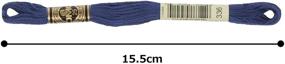 img 1 attached to 💙 DMC 6-Strand Embroidery Cotton Floss in Navy Blue (Pack of 12): High-Quality Thread for Stunning Needlework Projects