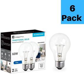 img 3 attached to 🔆 Ultimate Durability: A19 Clear Incandescent Rough Service Light Bulb Engineered for Longevity