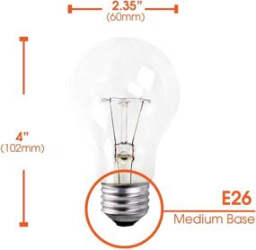 img 2 attached to 🔆 Ultimate Durability: A19 Clear Incandescent Rough Service Light Bulb Engineered for Longevity