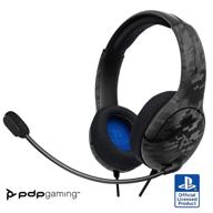 pdp gaming lvl40 stereo headset: noise cancelling mic, lightweight comfort - ps4, ps5, pc, ipad, mac compatible logo