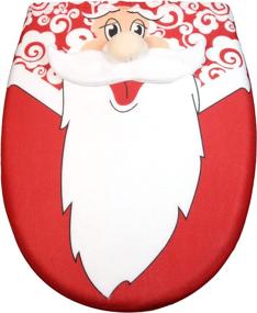 img 3 attached to SUNTRADE Christmas 3D Toilet Seat Cover Set 🎄 - Festive Holiday Bathroom Decor, Pack of 3 (A)