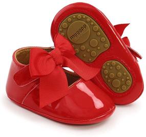 img 1 attached to 👧 Flats Shoes for Toddler Girls - Bowknot Anti-Slip Princess Walkers