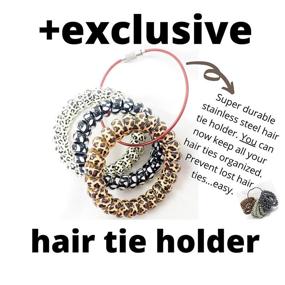 img 2 attached to 🐆 12pcs Leopard Hair Ties - BPA-Free Spiral Hair Ties for Thick Hair, Strong Non-Slip Grip, Comfortable Coil Hair Ties, Hair Bands, Ponytail Holders