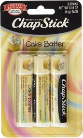 img 3 attached to 🧁 Cupcake Creations Cake Batter ChapStick: Лимитированное издание, 3 штуки - Увлажняющий бальзам для губ с сладкой ноткой!