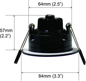 img 1 attached to ЮРТА (4 упаковки) 3 дюйма 8 Вт 4000K Светодиодный гимбальный спот (без банки) 120 В диммируемая 830 люмен встроенная потолочная направленная световая панель с коробкой для соединения ETL сертифицирована IC Rated (черная)