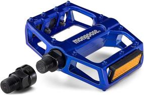 img 3 attached to 🚵 Mongoose Adult Mountain Bike Pedals: Versatile Adapters, Easy Fit for Most Bikes, Vibrant Color Selection!