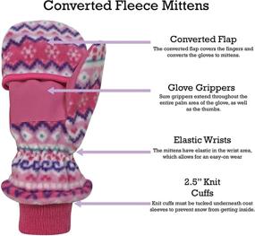 img 1 attached to 🧥 Thinsulate Converter Fingerless Girls' Accessories for Cold Weather - Enhancing Warmth and Style