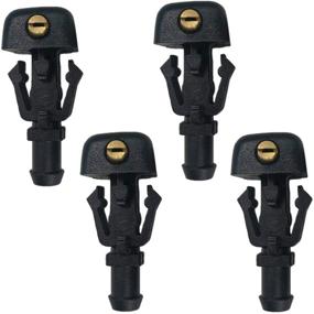 img 2 attached to High-Quality 4 Pack Front Windshield Washer Nozzles for F150 (2004-2013), 3W7Z17603AA Replacement