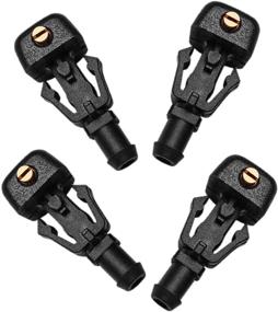 img 3 attached to High-Quality 4 Pack Front Windshield Washer Nozzles for F150 (2004-2013), 3W7Z17603AA Replacement