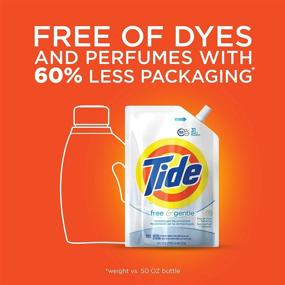 img 2 attached to 🌊 Tide Free &amp; Gentle Liquid Laundry Detergent, 93 Loads - New Concentrated Formula - Pack of 3