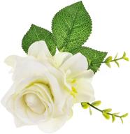 брошь «vividsun flower bohemian» белого цвета. логотип