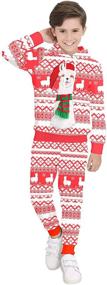 img 4 attached to BesserBay Children Christmas Sweatshirt Years Boys' Clothing