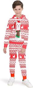 img 3 attached to BesserBay Children Christmas Sweatshirt Years Boys' Clothing