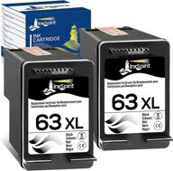 🖨️ inkspirit remanufactured 63xl black printer ink cartridge - hp 63 replacement for officejet, envy, and deskjet series (2-pack) logo