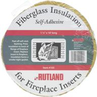 rutland products 1111 утеплитель для каминной вставки из стекловолокна, 1,5 дюйма на 10 футов, 1,5" х 10 ', желтый логотип