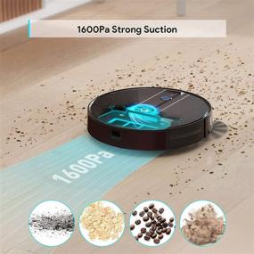 img 2 attached to 🤖 Smart Robot Vacuum Cleaner with Self-Charging, Wi-Fi Connectivity, Mopping, Alexa Integration, Extended Runtime for Pet Hair, Hard Floors, and Low-Pile Carpet