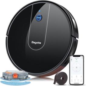 img 4 attached to 🤖 Smart Robot Vacuum Cleaner with Self-Charging, Wi-Fi Connectivity, Mopping, Alexa Integration, Extended Runtime for Pet Hair, Hard Floors, and Low-Pile Carpet